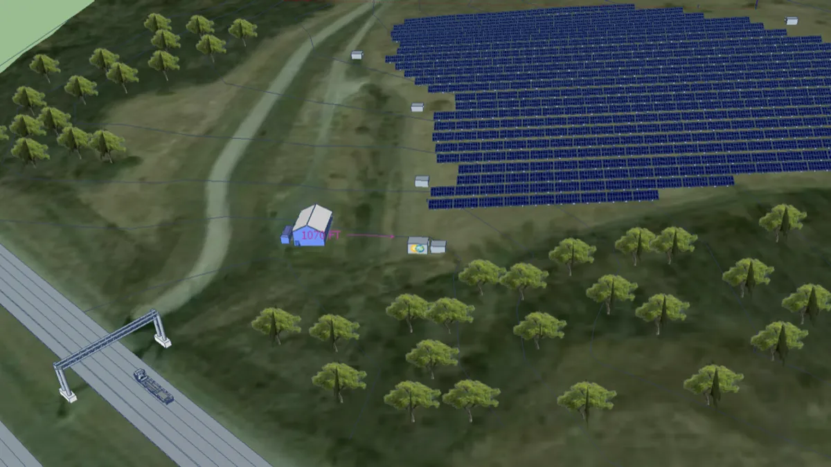 Pittsburgh International Airport microgrid solar farm