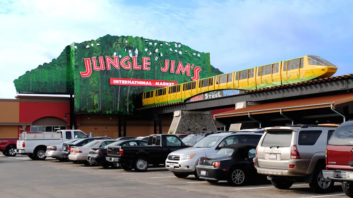 Exterior of a grocery store