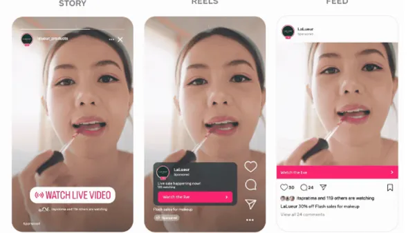 Meta Live ad formats