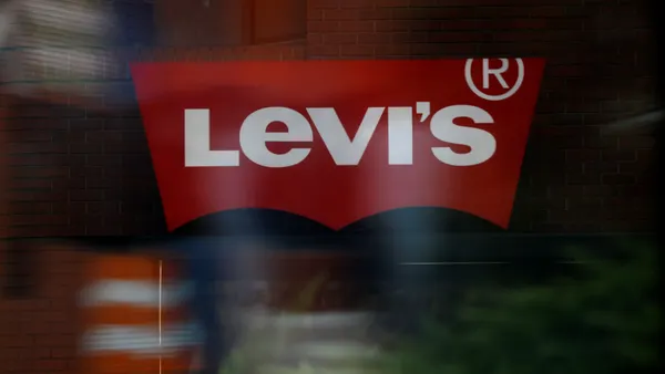 A red sign that says "Levi's"