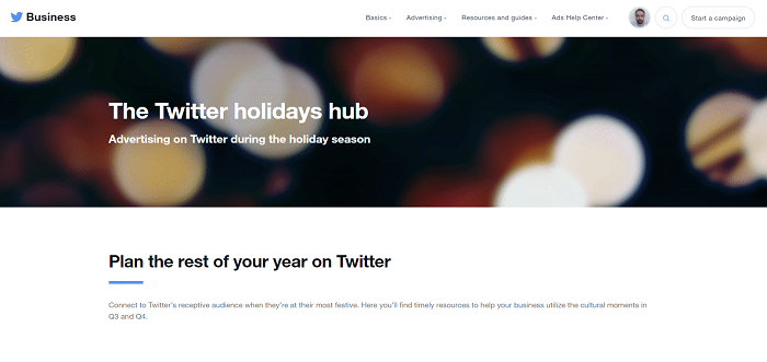 Twitter Holiday Hub
