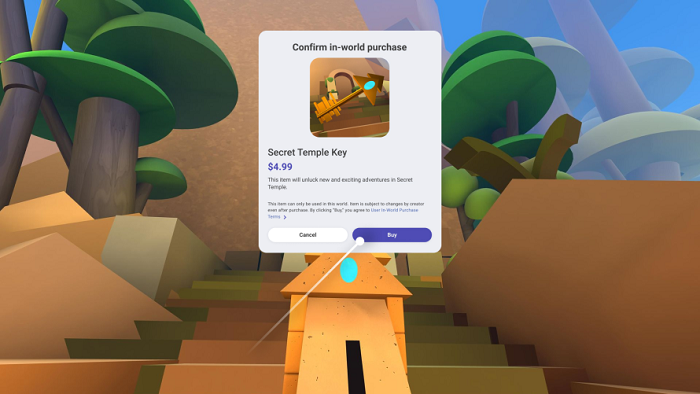 Meta virtual items