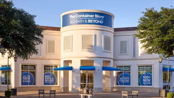The exterior of Bed Bath & Beyond's co-branded concept with The Container Store
