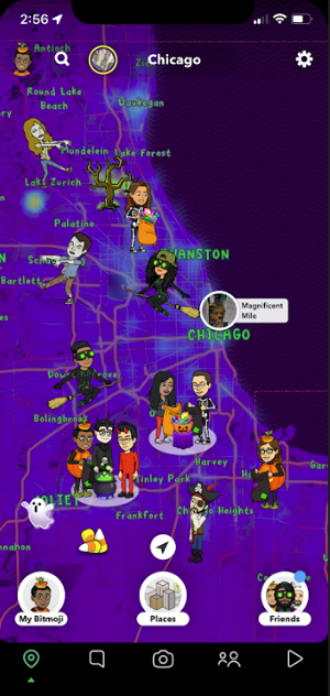 Snap Map Halloween