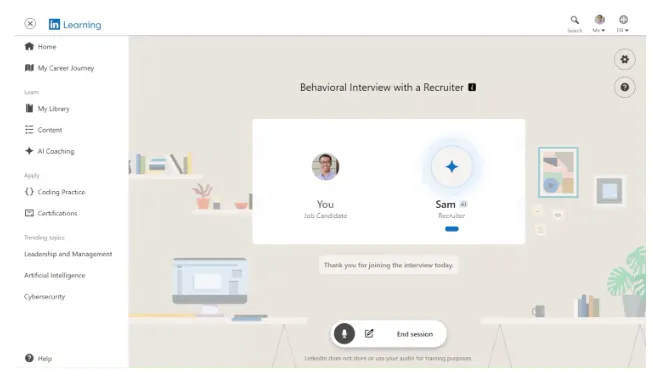 LinkedIn AI job search