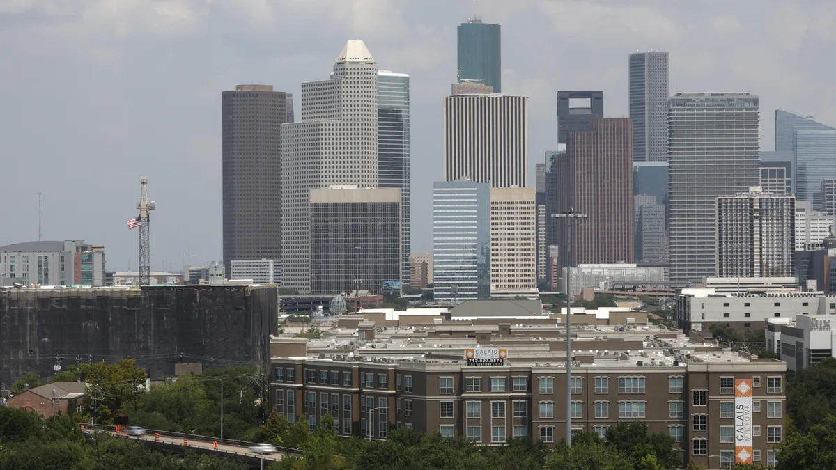 The Houston skyline