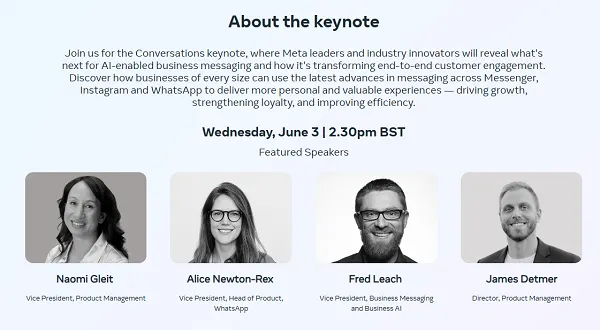 Meta Conversations 2026