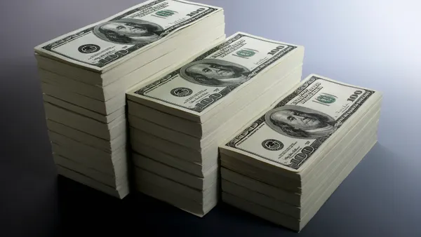 Stacks of $100 Dollar Bills