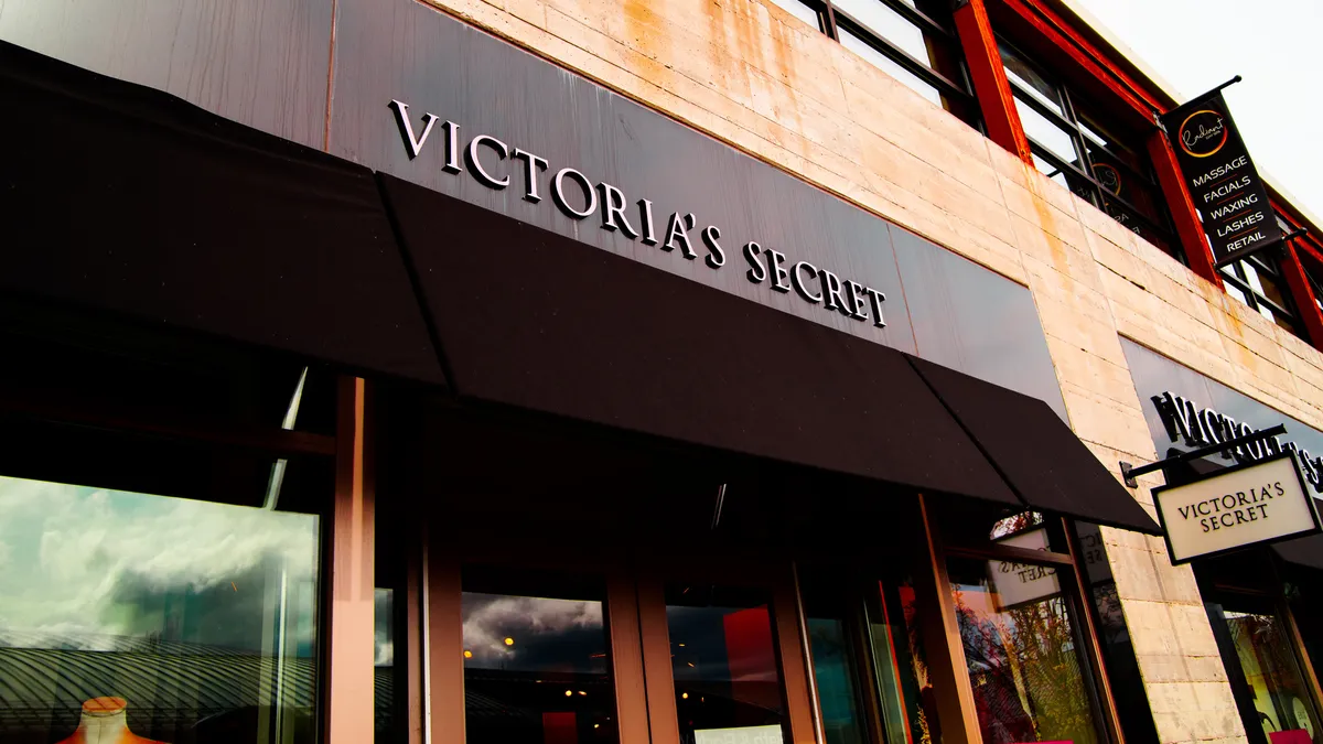 A black store banner reads "Victoria's Secret."