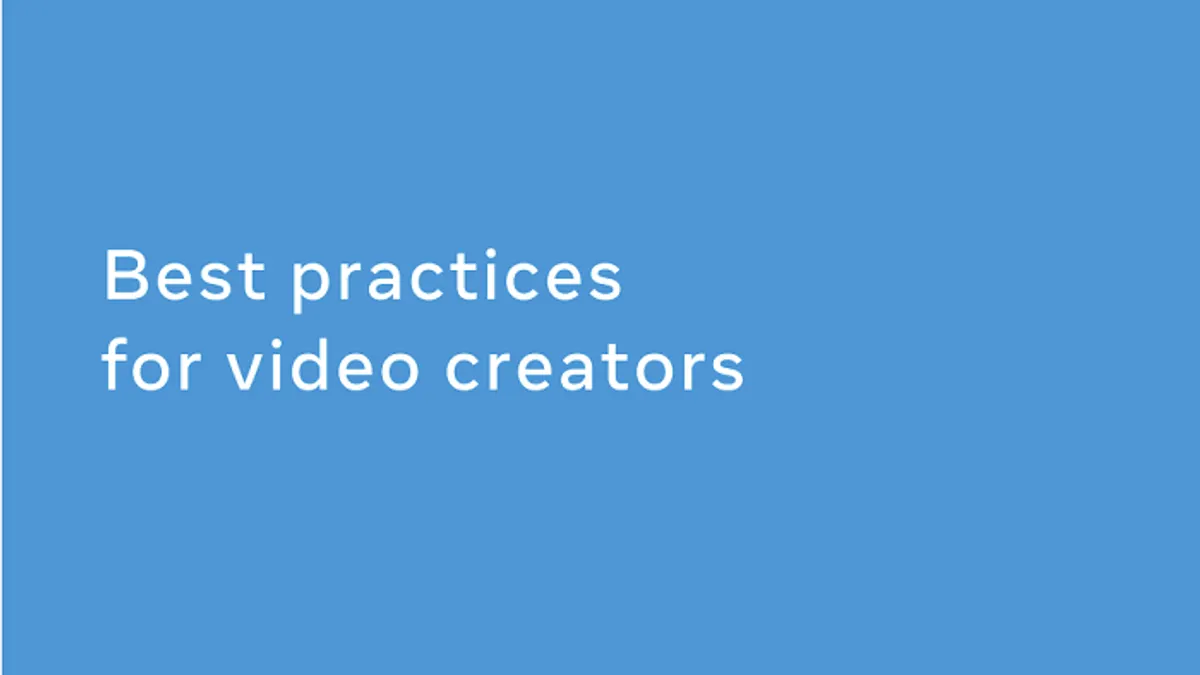 Facebook Video Guide