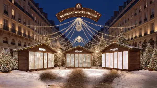 Snapchat's Winter Village augmented reality experience.