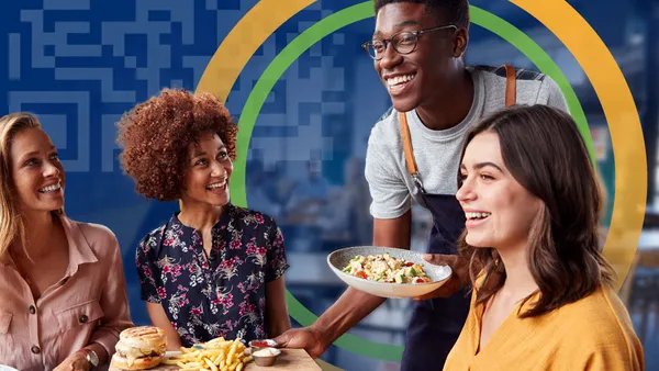 Young people laughing together