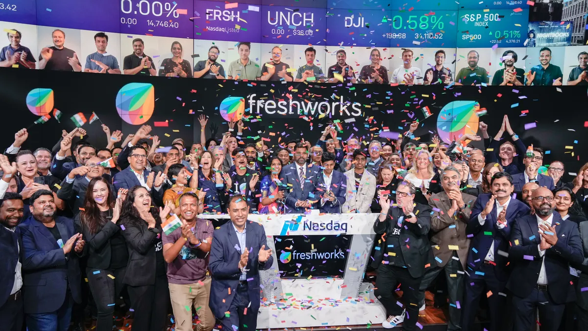 Freshworks on its IPO day