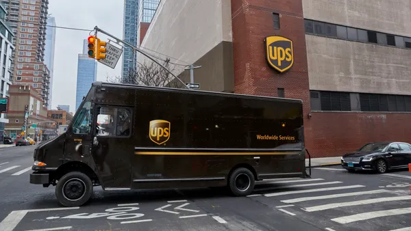 UPS delivery truck