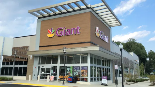 Exterior of Giant Food store at 9400 Fairfax Boulevard, Fairfax, Virginia, on Aug. 25, 2020. Store opened Aug. 21, 2020.