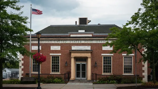 A post office building in Middlebury, Vermont.