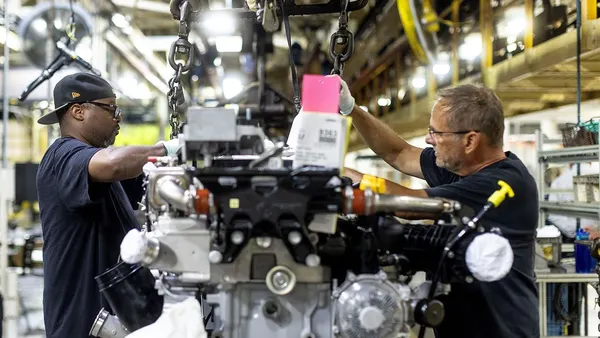 Daimler Truck manufacturing engine line workers