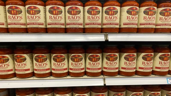 Jars of Rao's pasta sauce at a Washington, D.C. grocery store.