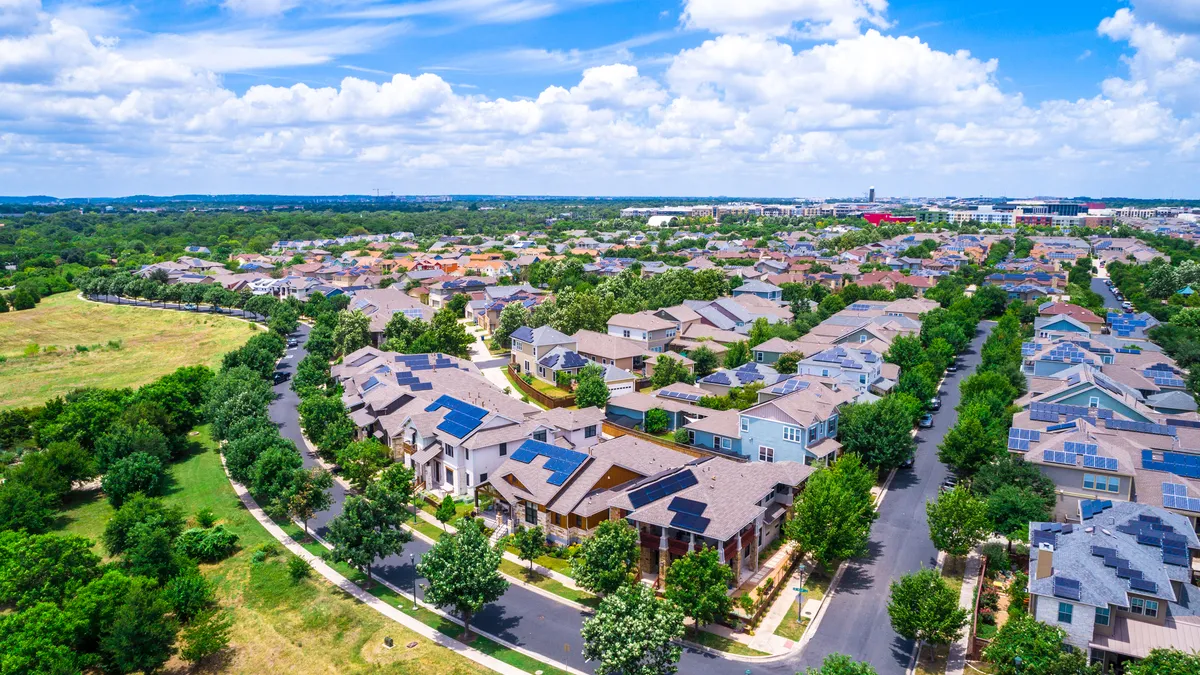 Solar Panel Community in Austin Texas