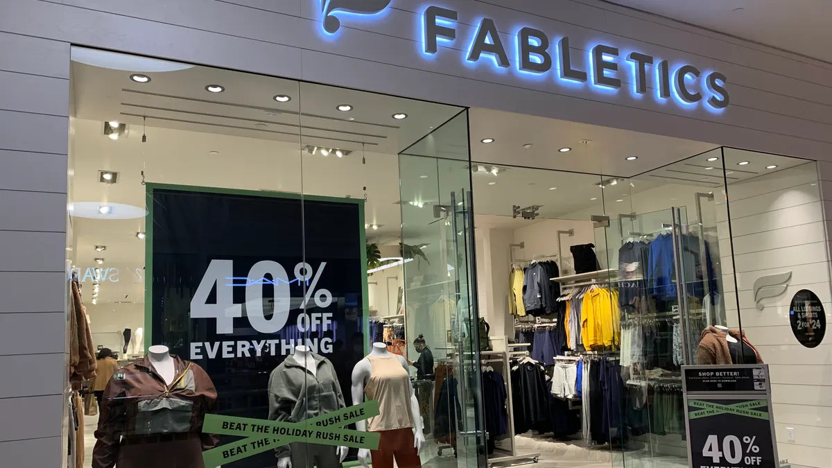 A Fabletics storefront