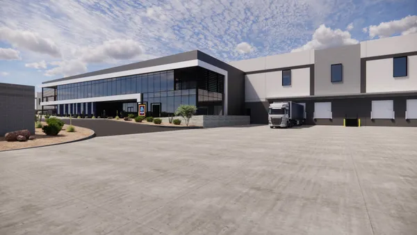 Exterior of Aldi distribution center in Arizona