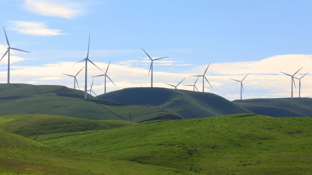 Turbines in Altamont Pass Wind Farm near Livermore, California.