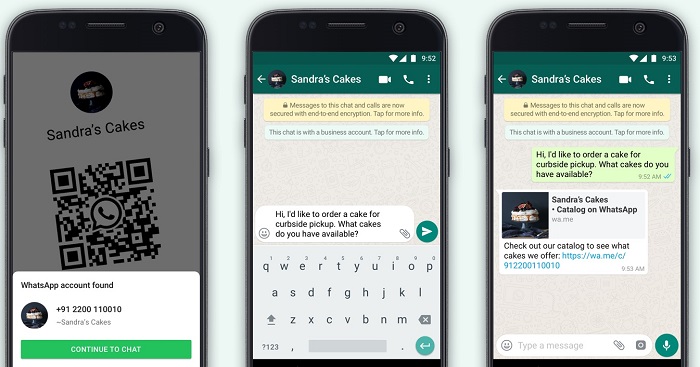 WhatsApp QR codes
