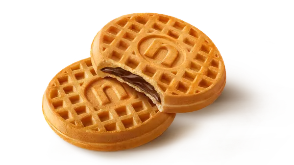 A Nutella frozen waffle