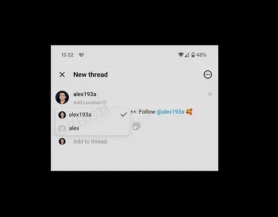 Threads Tests Profile Switching Within the Post Composer