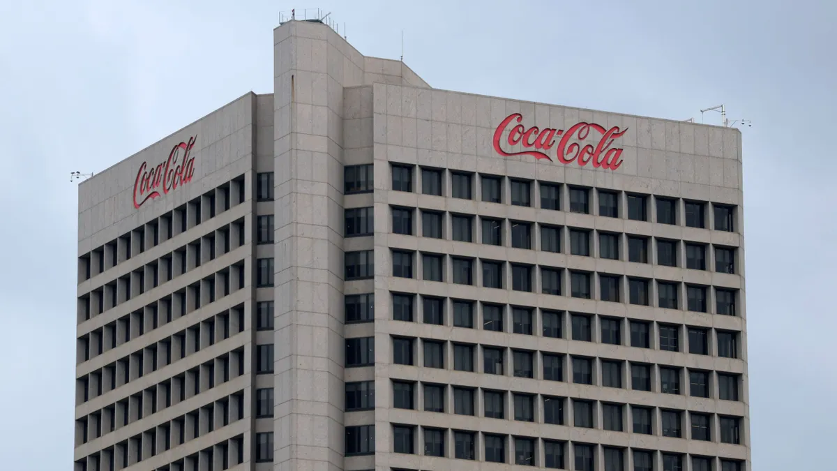 The exterior of the Coca-Cola corporate headquarters.