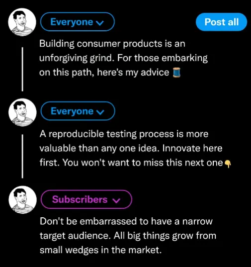 X creator exclusive threads