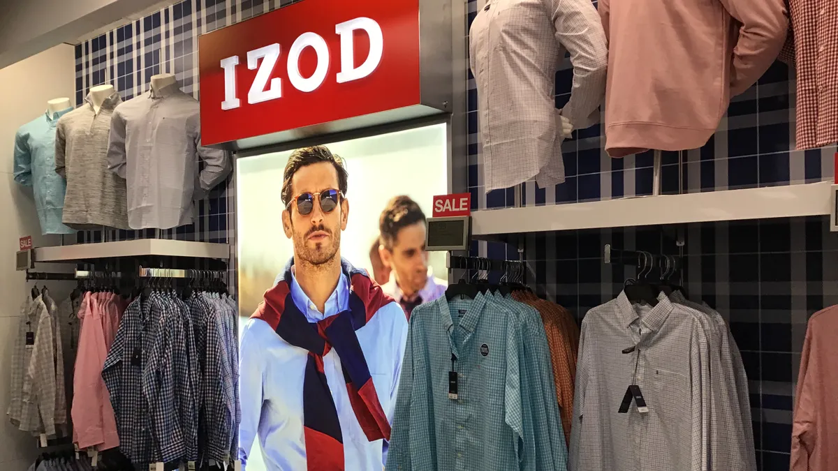 An Izod display