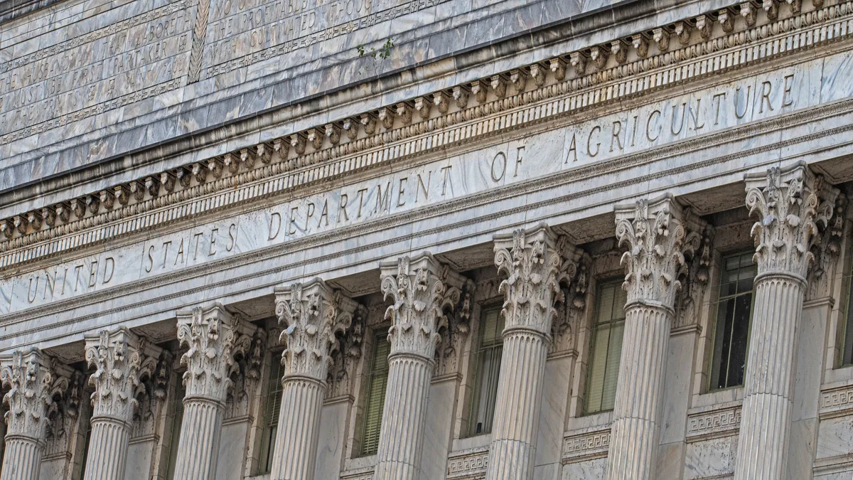 The exterior of the Department of Agriculture