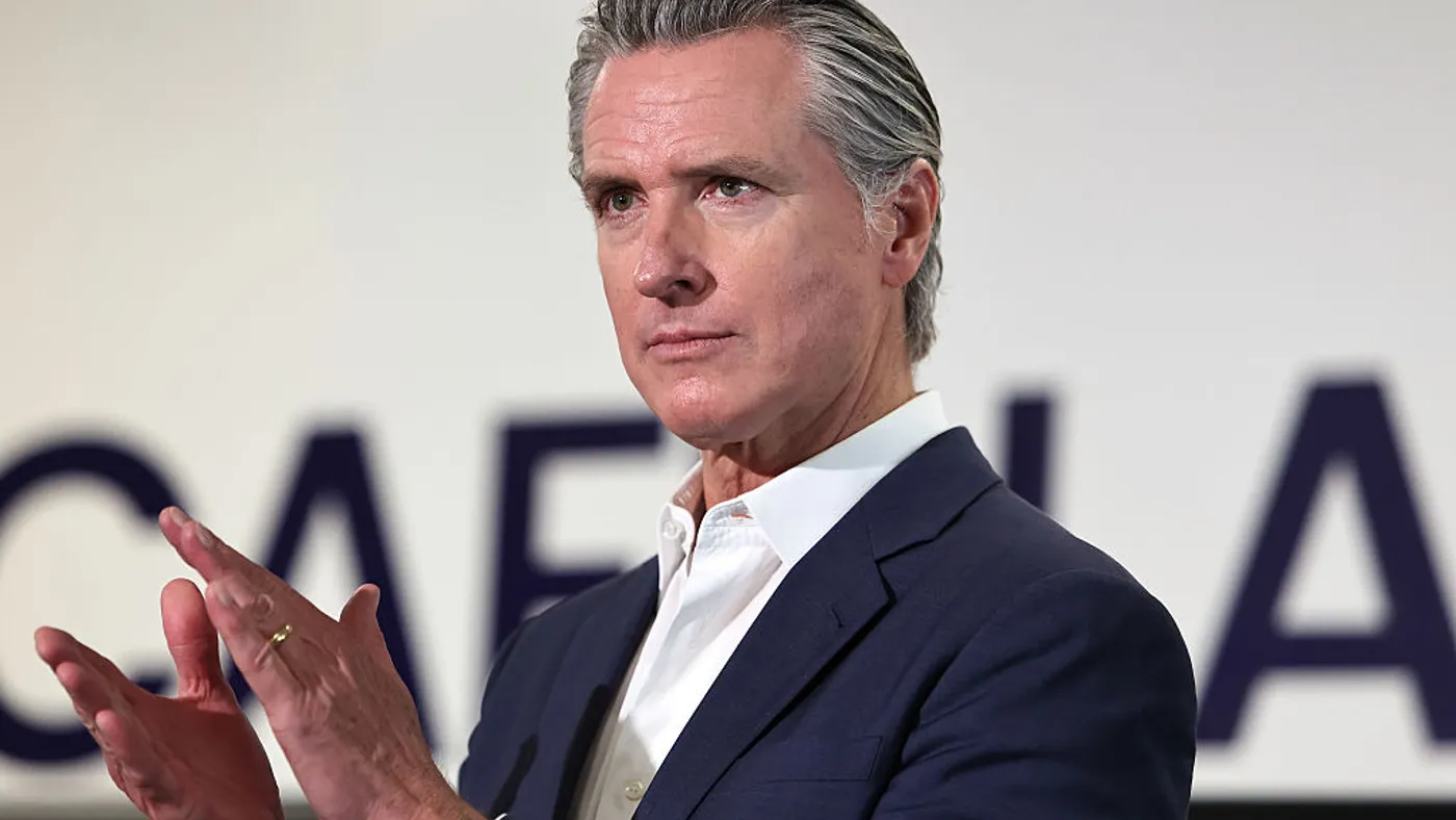 Gavin Newsom up close shot.