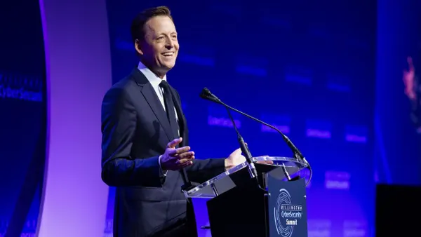 National Cyber Director Sean Cairncross delivers keynote address at the Billington CyberSecurity Summit on Sept. 9, 2025.