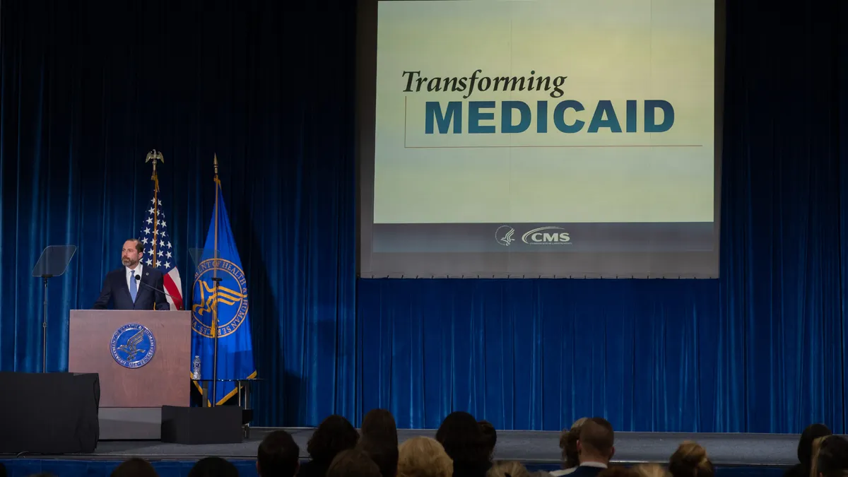 HHS Secretary Alex Azar, Medicaid