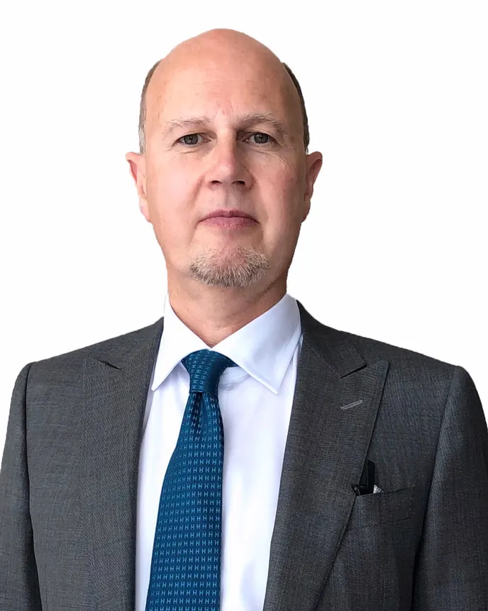 A headshot of Fraser Sutherland, chief medical officer of CardioPrecision.
