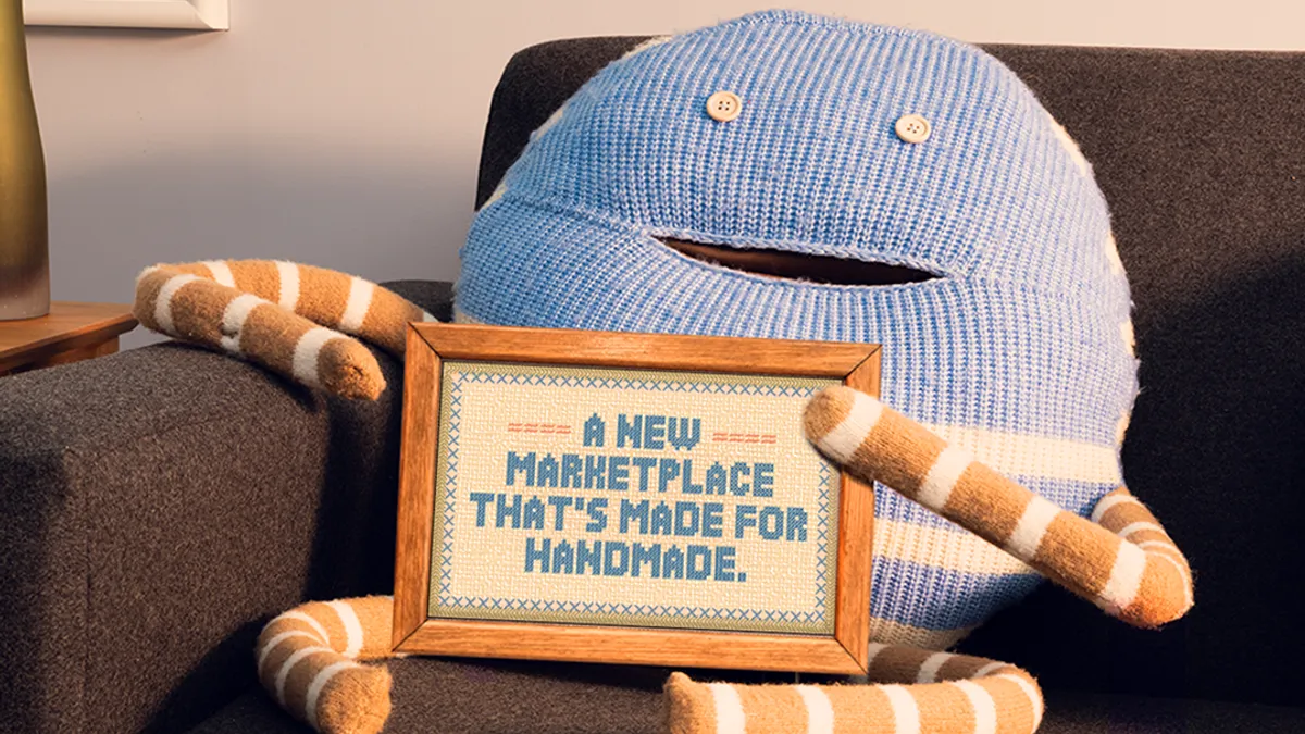 Imagery supporting "Respect the Handmade," the first campaign from Michaels for its MakerPlace by Michaels shop.