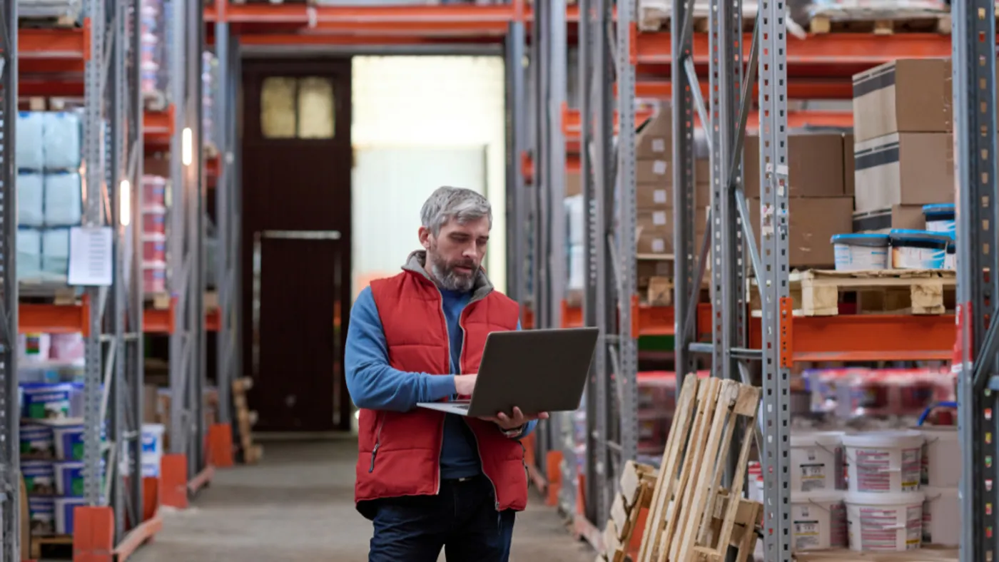 Person working