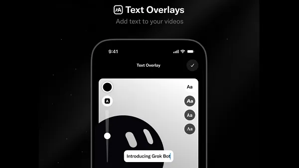 X text overlays