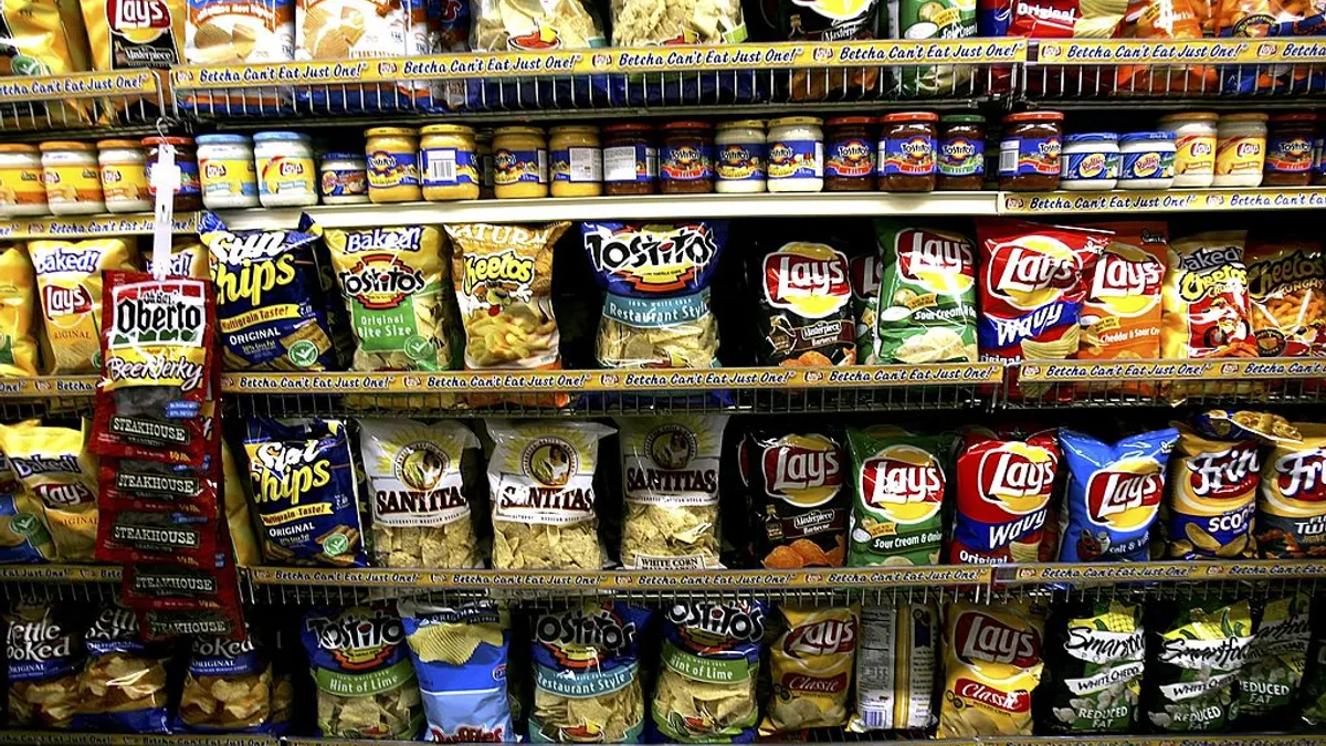 A snack aisle