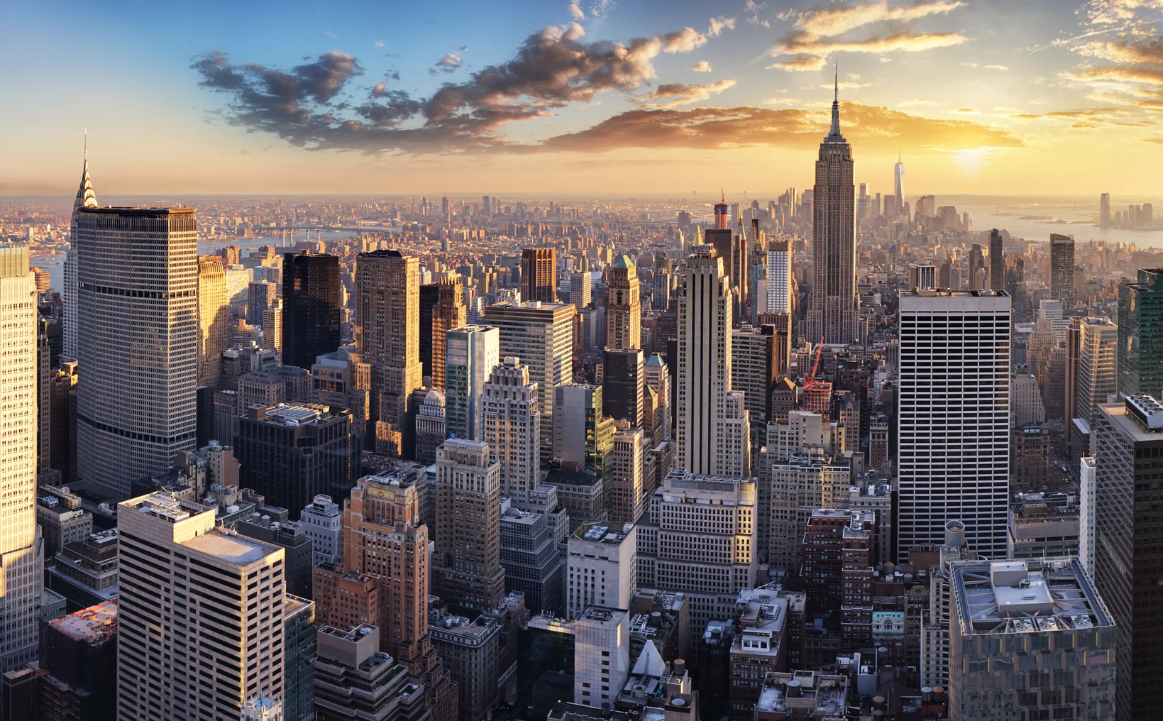 A skyline of New York City