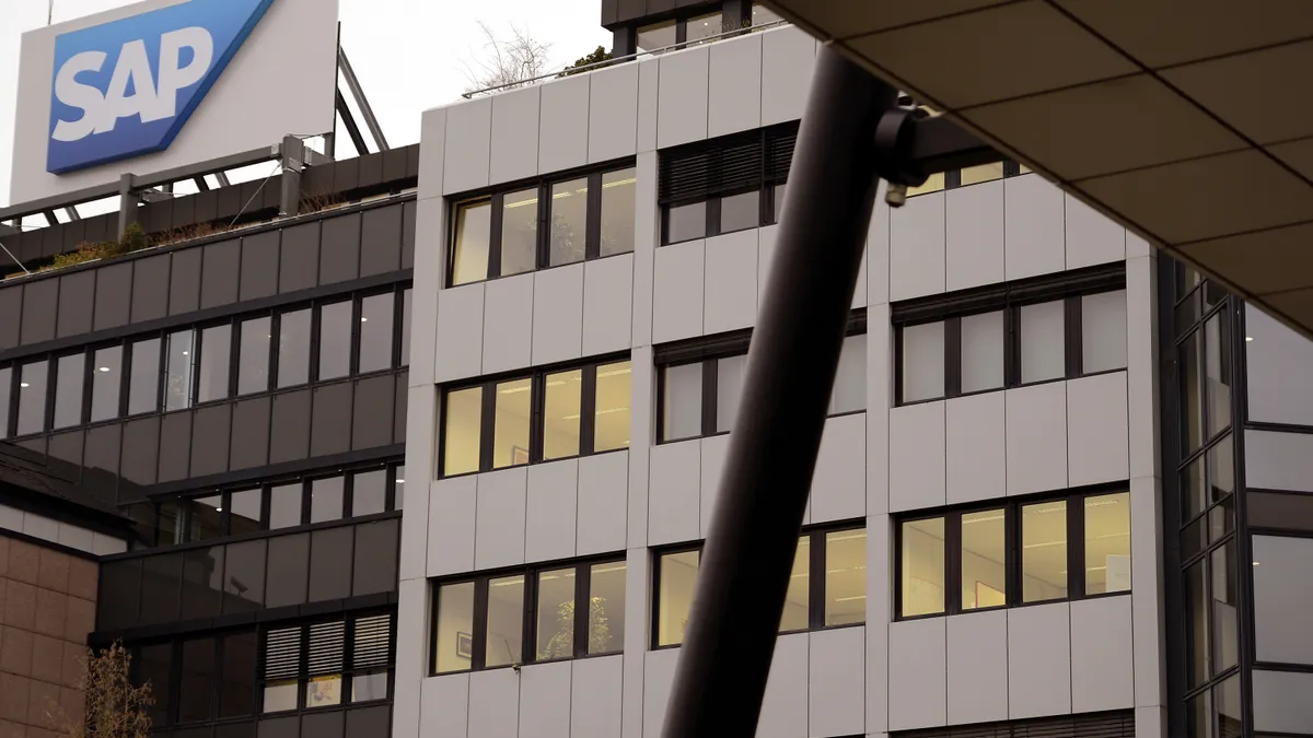 A general view of the headquarters of SAP AG, Germany's largest software company on January 8, 2013 in Walldorf, Germany.