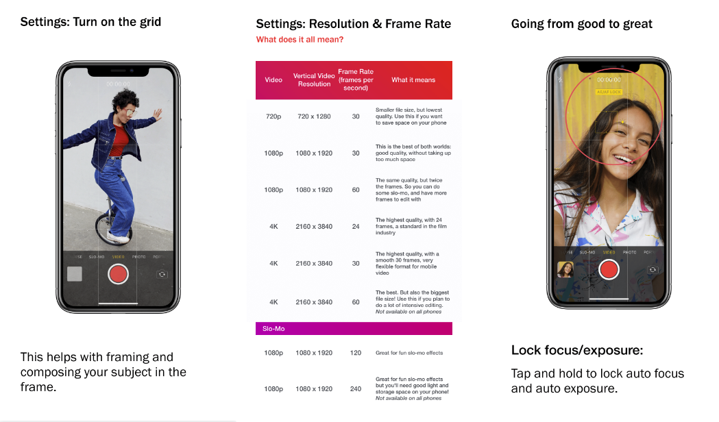 Instagram IGTV guide - shooting tips