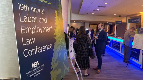 Signage for an American Bar Association conference