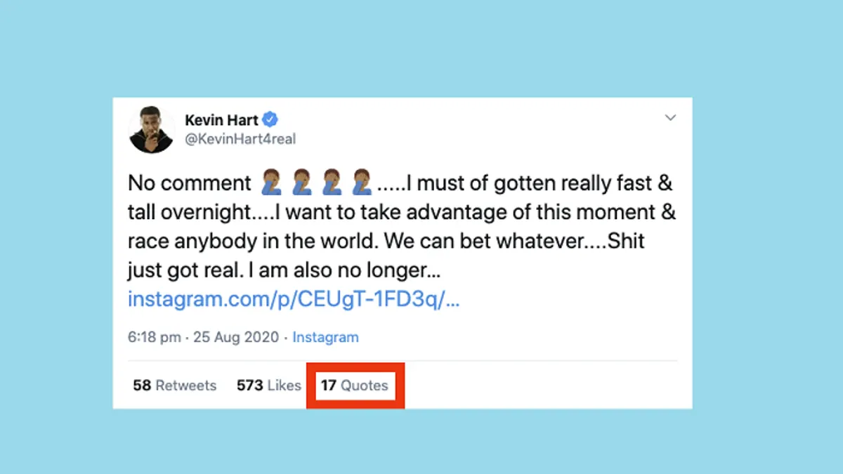 Tweet quote count