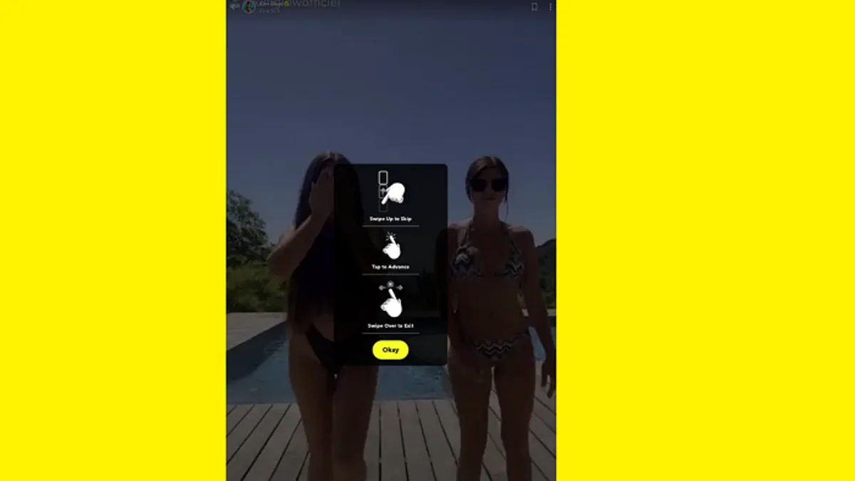 Snap user interface