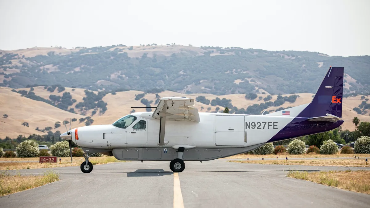 This is an autonomous plane that FedEx tested with Reliable Robotics. From August 2020 press release.