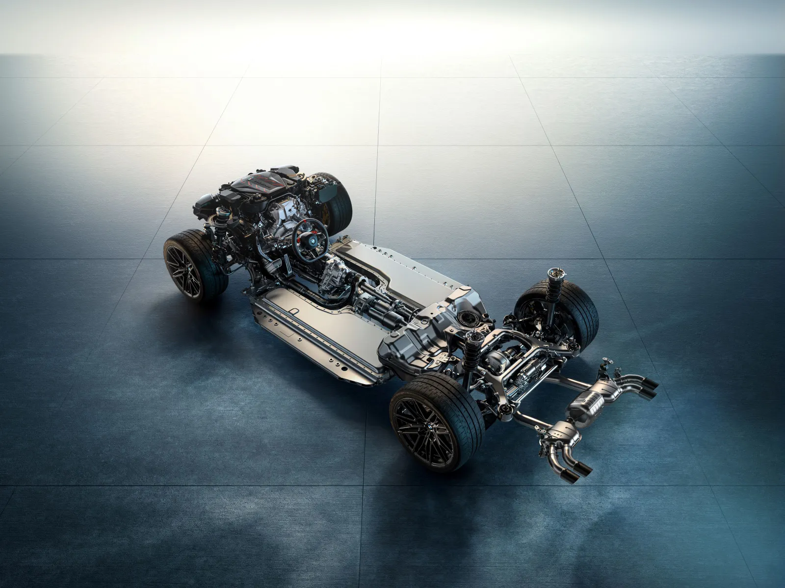 BMW's V-8 engine used in the M5 PHEV.