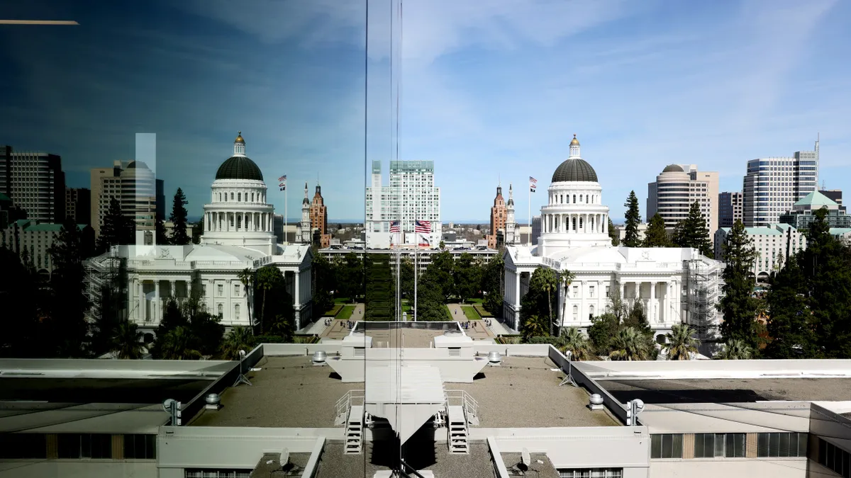 A view of the California state capitol building on National Urban League California Legislative Advocacy Day event on March 13, 2024 in Sacramento, California.